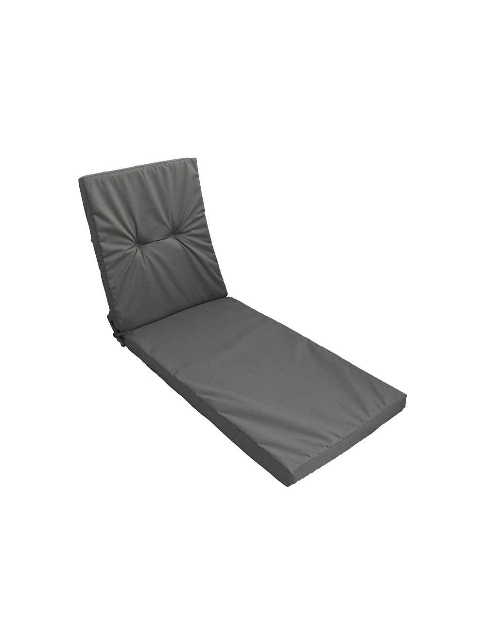 Lounger Cushion Stone Grey Waterproof 186x58x6cm