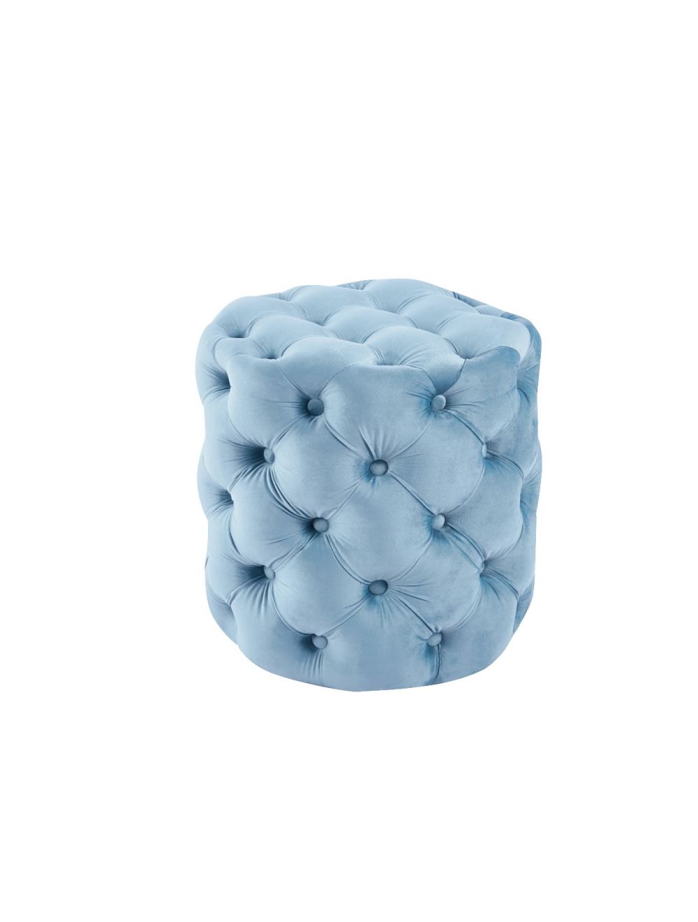 Talley Round 45x45 Ottoman Light Blue