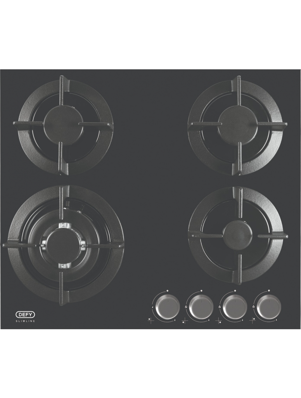 Defy 60cm 4plate Gas On Glass Hob Dhg604