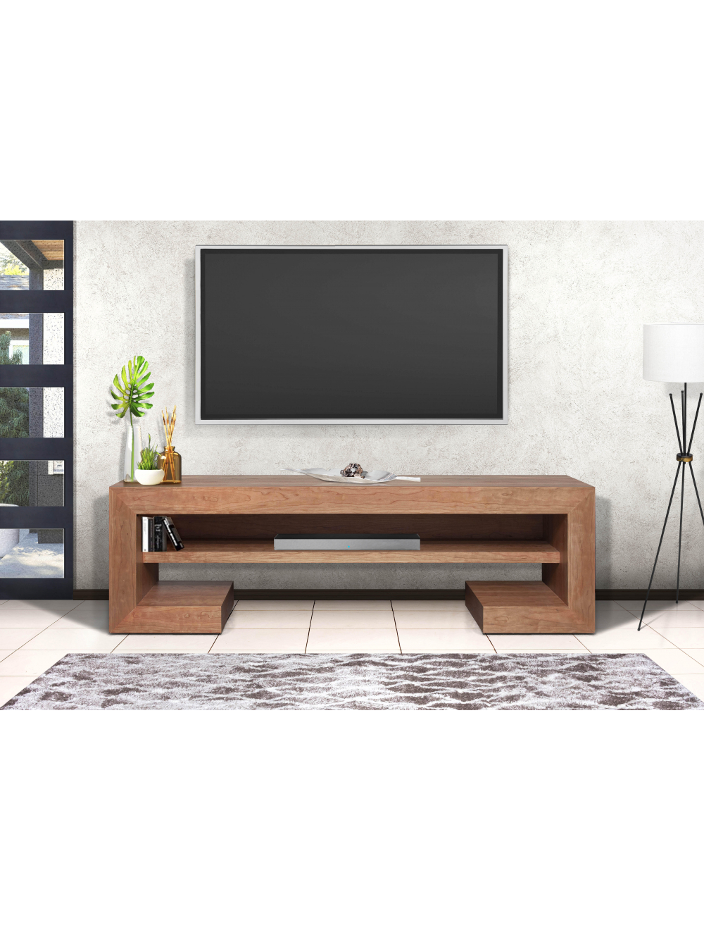 Side top entertainment stand