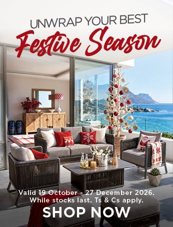 HH CHRISTMAS FURNITURE SHOWCASE 19 October - 27 December 2026. While stocks last. Ts & Cs apply.