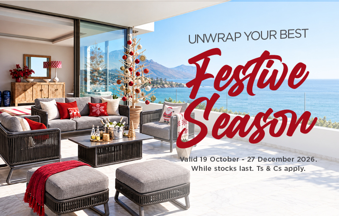 HH CHRISTMAS FURNITURE SHOWCASE 19 October - 27 December 2026. While stocks last. Ts & Cs apply.