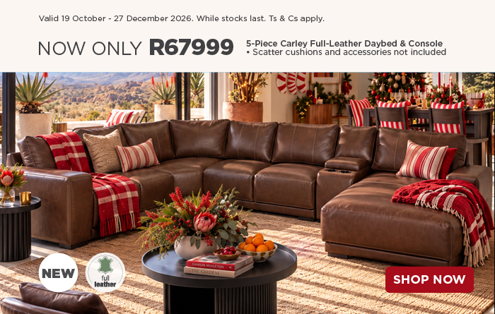 HH CHRISTMAS FURNITURE SHOWCASE 19 October - 27 December 2026. While stocks last. Ts & Cs apply.