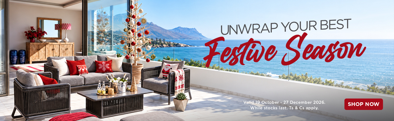HH CHRISTMAS FURNITURE SHOWCASE 19 October - 27 December 2026. While stocks last. Ts & Cs apply.