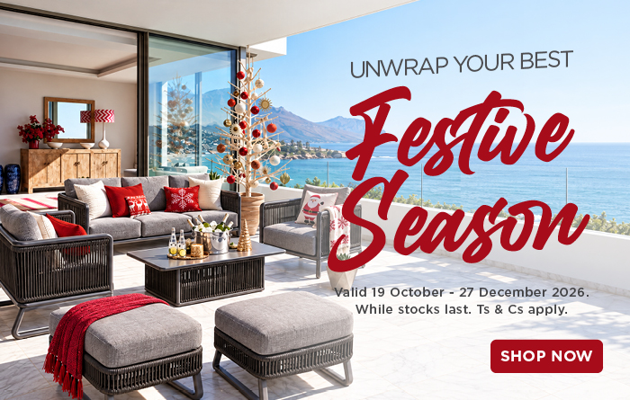 HH CHRISTMAS FURNITURE SHOWCASE 19 October - 27 December 2026. While stocks last. Ts & Cs apply.