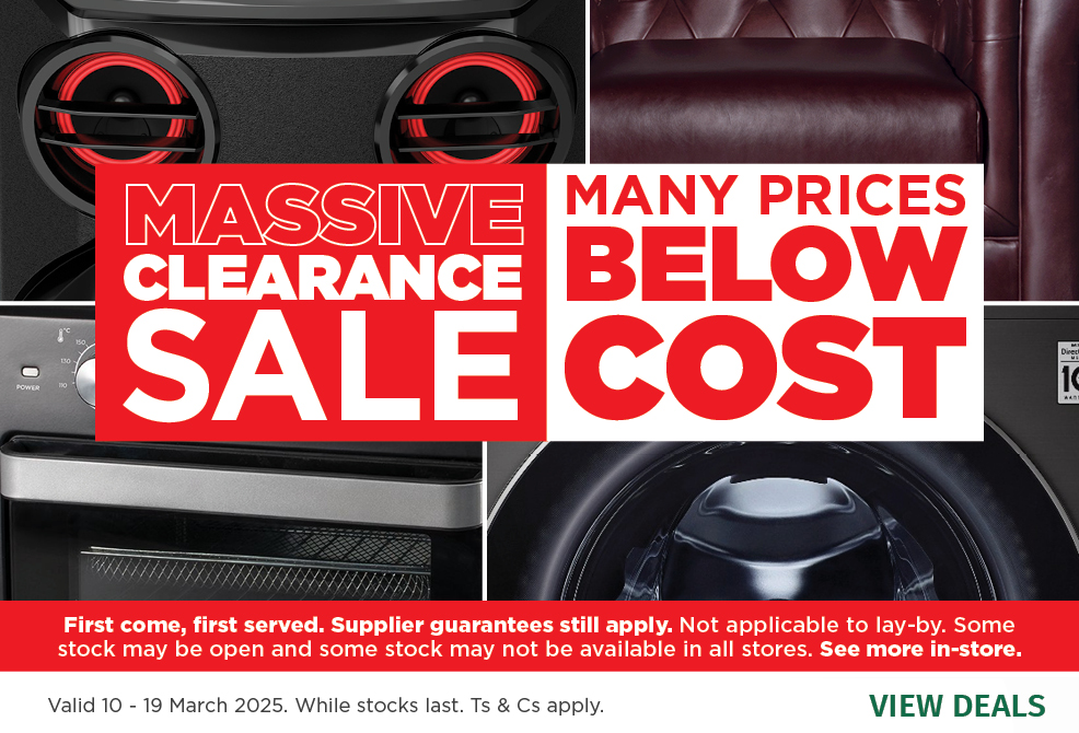 Clearance Sale 10 March - 19 March
