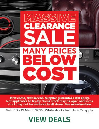 Clearance Sale 10 March - 19 March
