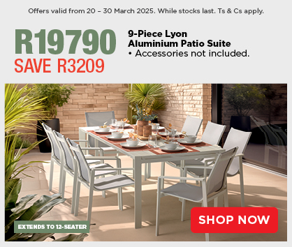 6-Piece Buckingham Recliner Corner Chaise Lounge Suite with Console 
• Scatter cushions and accessories not included. 
R29999 