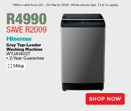 LG Silver Water-on-Tap Side-by-Side Freezer-Fridge with Ice Dispenser 
GC-L257SLXL 
• 2-Year Guarantee 
R24999 
SAVE R5000 
