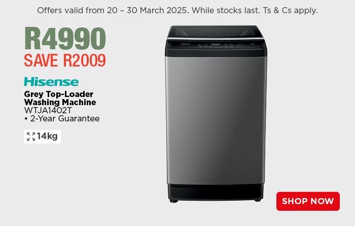 LG Silver Water-on-Tap Side-by-Side Freezer-Fridge with Ice Dispenser 
GC-L257SLXL 
• 2-Year Guarantee 
R24999 
SAVE R5000 
