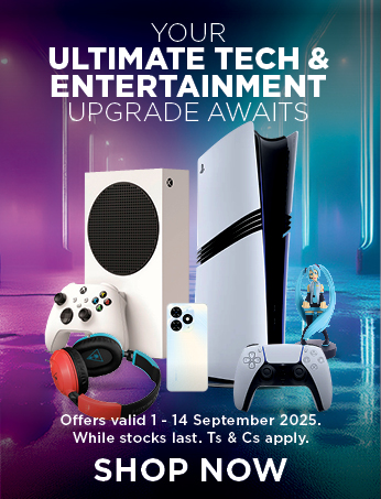Digital Catalogue Gaming, Furn and Cellular | 1 - 14 September 2025. While stocks last, layby not available.