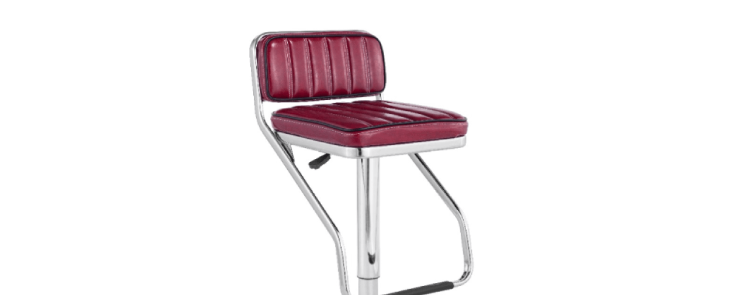 Angela Red Bar Stool
