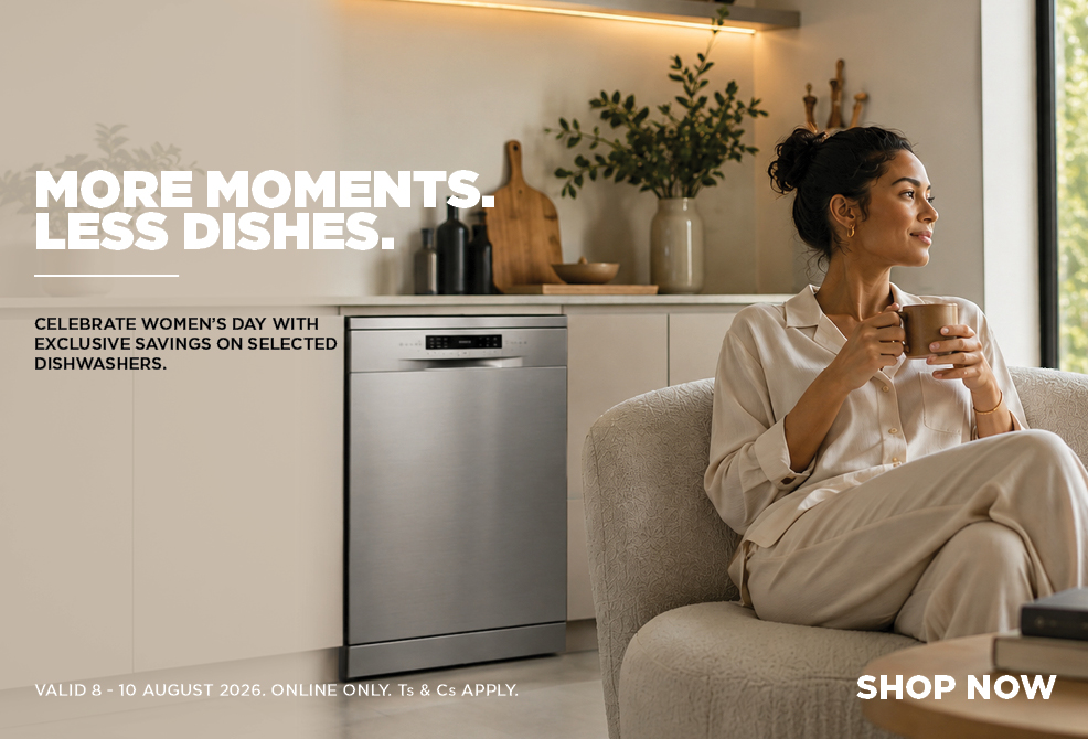 WOMEN'S DAY OFFER: ONLINE ONLY 8 - 10 August 2026. While stocks last. Ts & Cs apply.