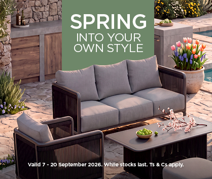 HH Spring into your own style 7 - 20 September 2026. While stocks last. Ts & Cs apply.
