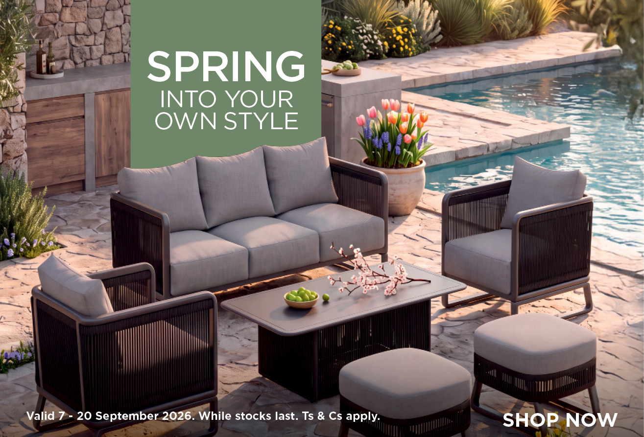 HH Spring into your own style 7 - 20 September 2026. While stocks last. Ts & Cs apply.