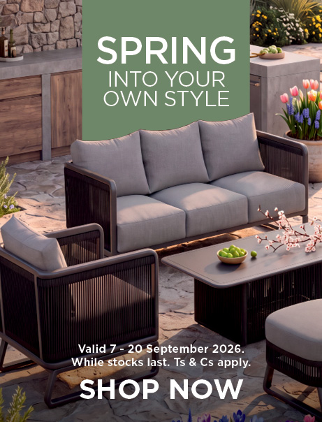 HH Spring into your own style 7 - 20 September 2026. While stocks last. Ts & Cs apply.