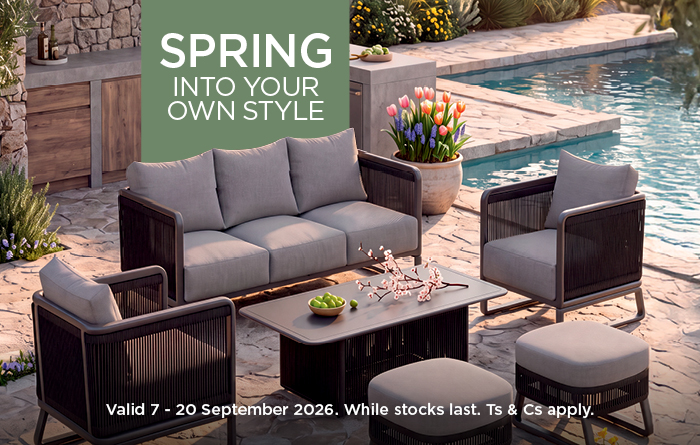 HH Spring into your own style 7 - 20 September 2026. While stocks last. Ts & Cs apply.