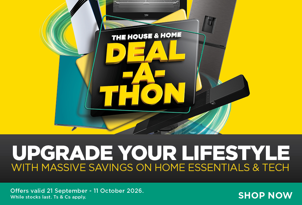 HH Deal a Thon Appliances & Tech 21 September - 11 October 2026. While stocks last. Ts & Cs apply.