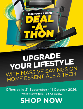 HH Deal a Thon Appliances & Tech 21 September - 11 October 2026. While stocks last. Ts & Cs apply.